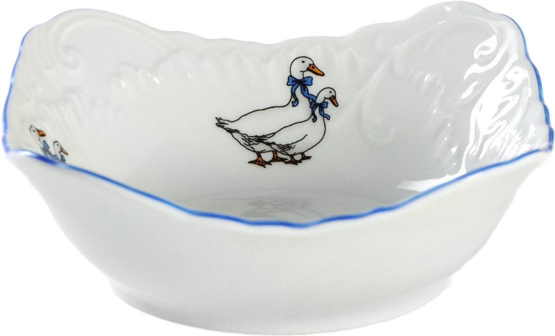 Салатник «Гуси» | Rococo. Гуси | Cmielow