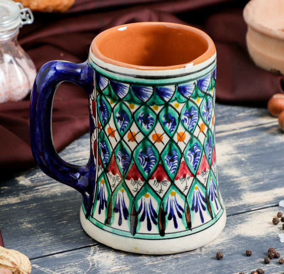 Кружка «Узор» | Риштанская керамика | Шафран
