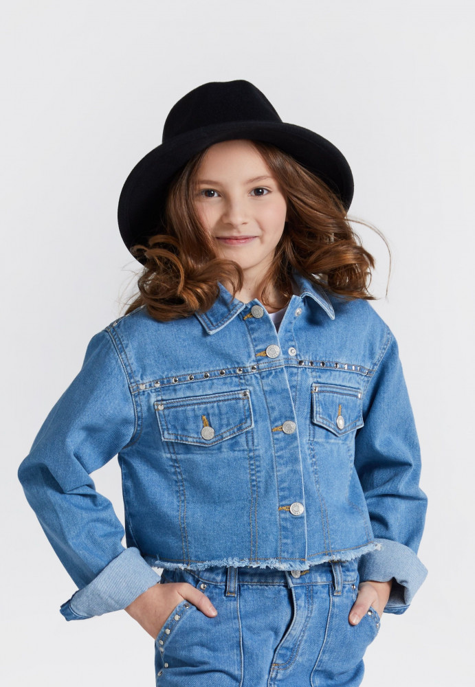 Куртка джинсовая для девочек | Jeans Collection Girl | Coccodrillo