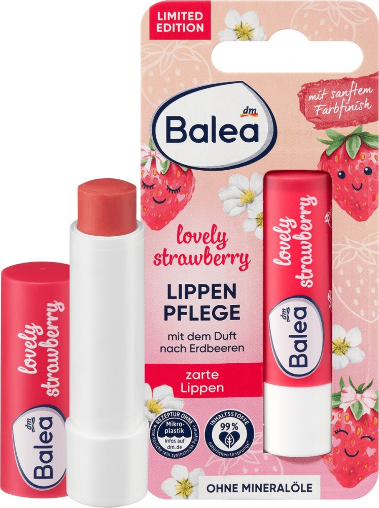Бальзам для губ «Lippenpflege Lovely Strawberry» | Balea