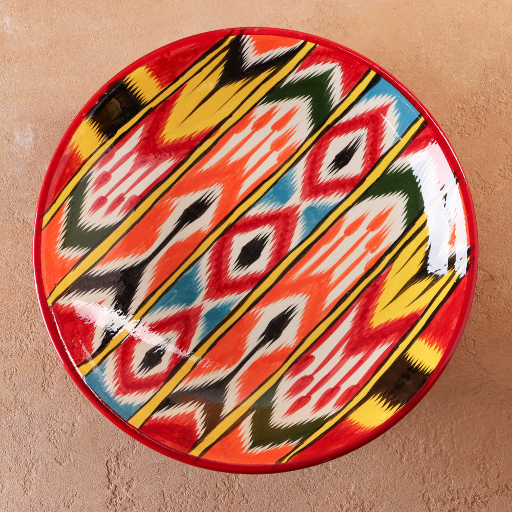 Блюдо-ляган «Атлас» | Риштанская керамика | Шафран