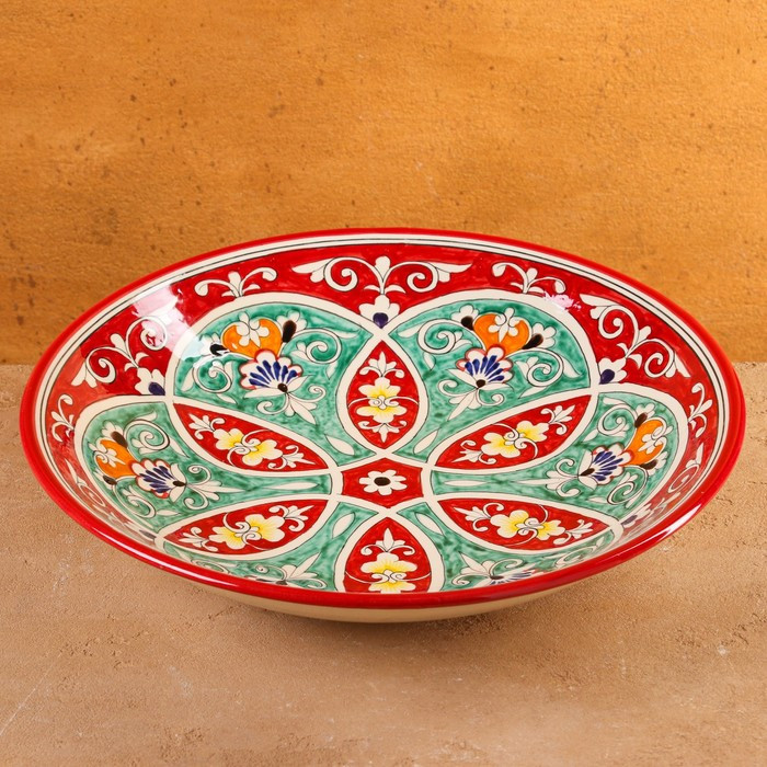 Блюдо-ляган | Риштанская керамика | Шафран