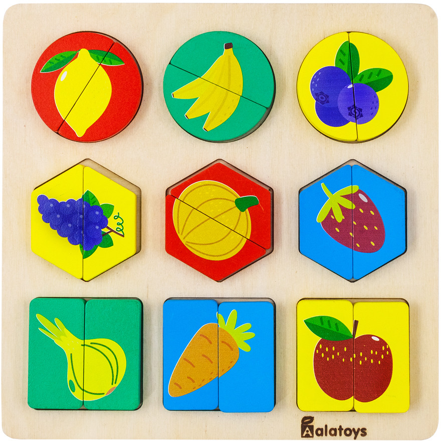 Сортер «Фрукты-овощи» | Alatoys