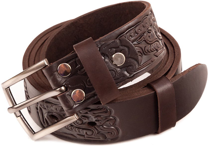 Ремень мужской «Сакское золото» | ZAF Leather