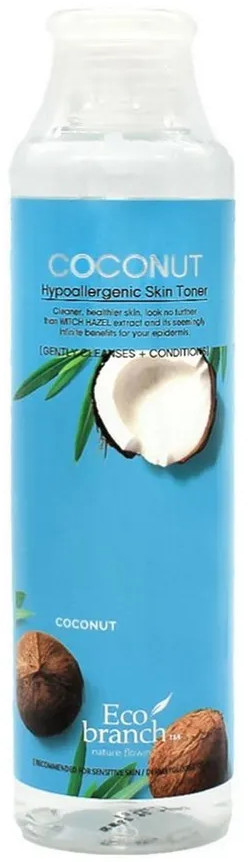 Тонер для лица с экстрактом кокоса «Coconut Hypoallergenic Skin Toner» | Eco Branch