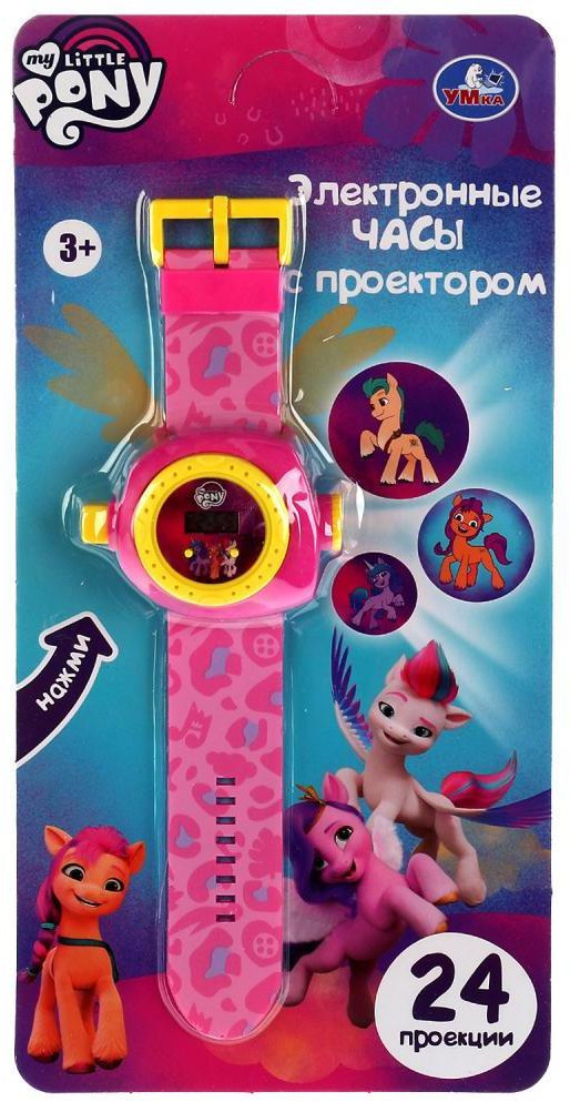 Часы с проектором развивающие «Мой маленький пони» | My Little Pony | УМка