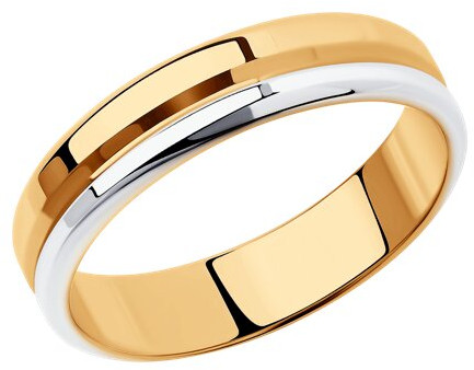 Кольцо обручальное из серебра | SOKOLOV