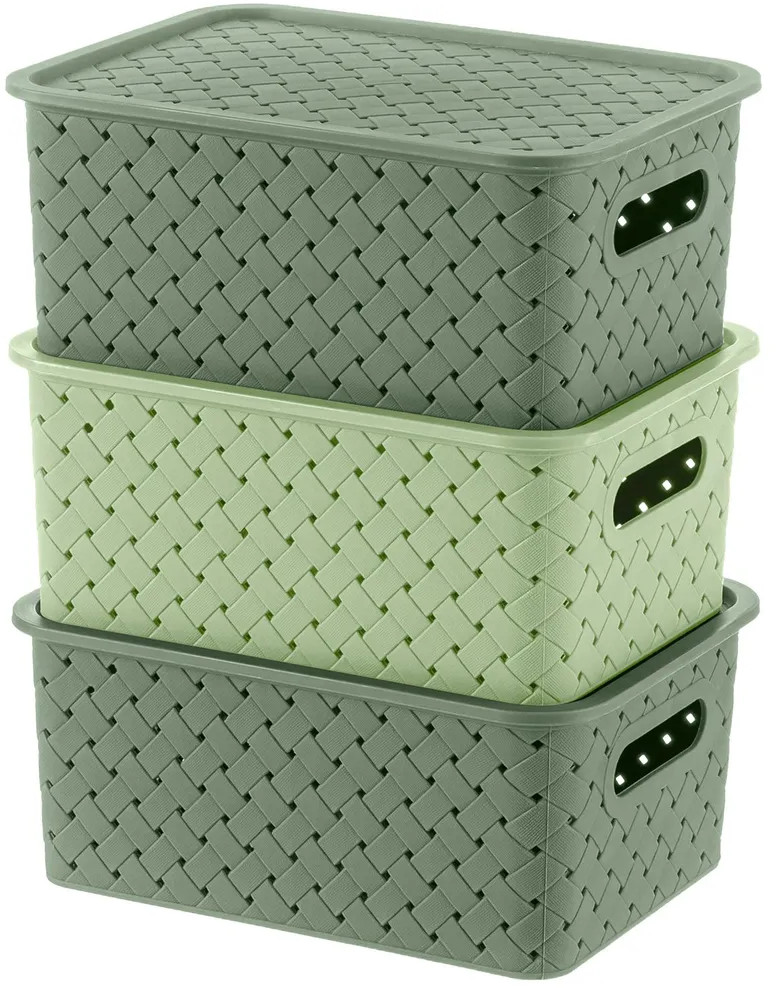 Набор корзинок с крышками «Береста» | Береста | El Casa