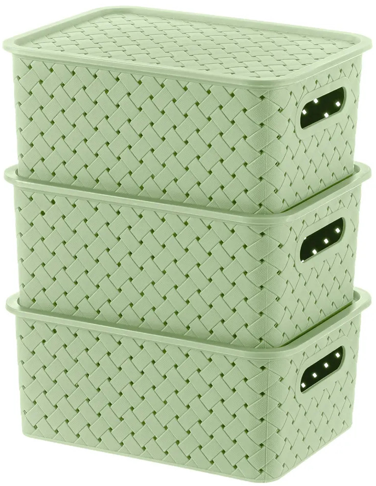 Набор корзинок с крышками «Береста» | Береста | El Casa