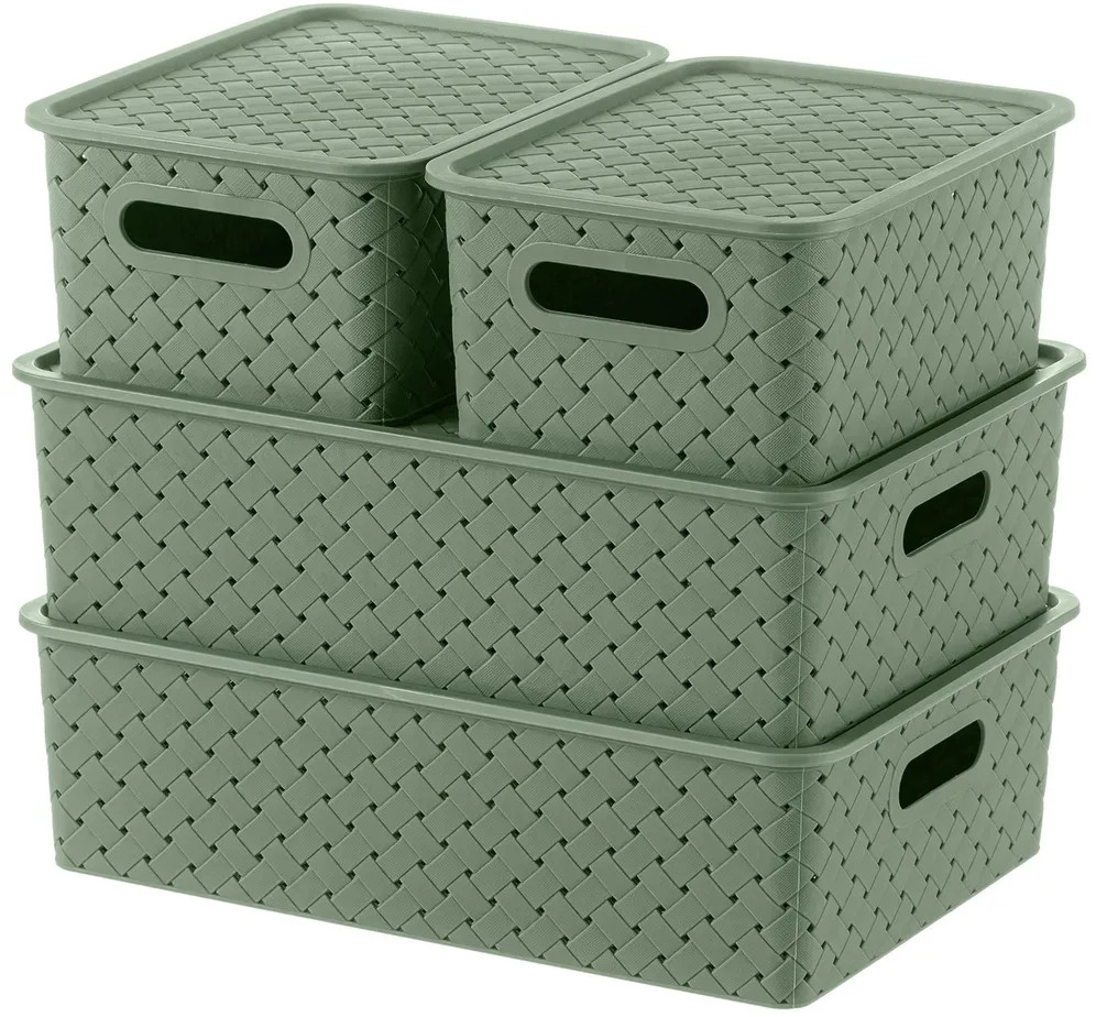 Набор корзинок с крышками «Береста» | Береста | El Casa