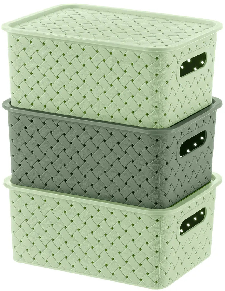 Набор корзинок с крышками «Береста» | Береста | El Casa