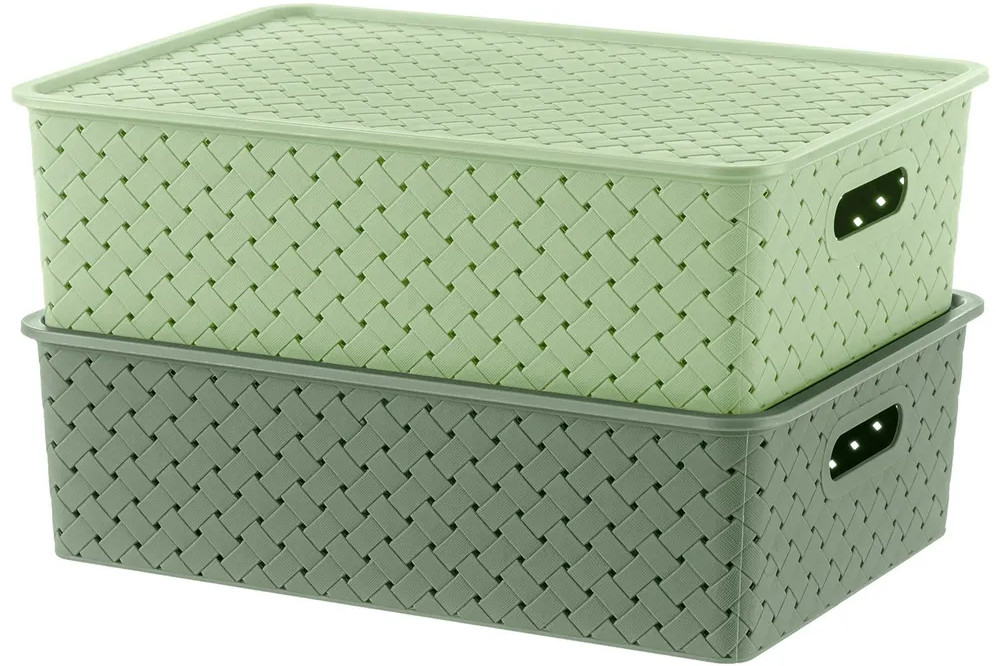 Набор корзин с крышками «Береста» | Береста | El Casa