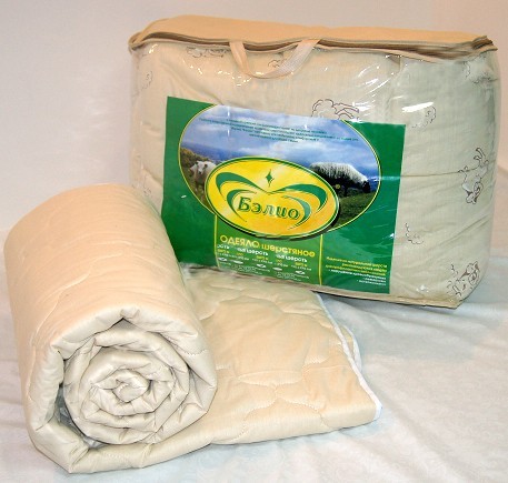 Одеяло "Бэлио" (евро, овечья шерсть, 195 см х 215 см), зимнее | Бэлио