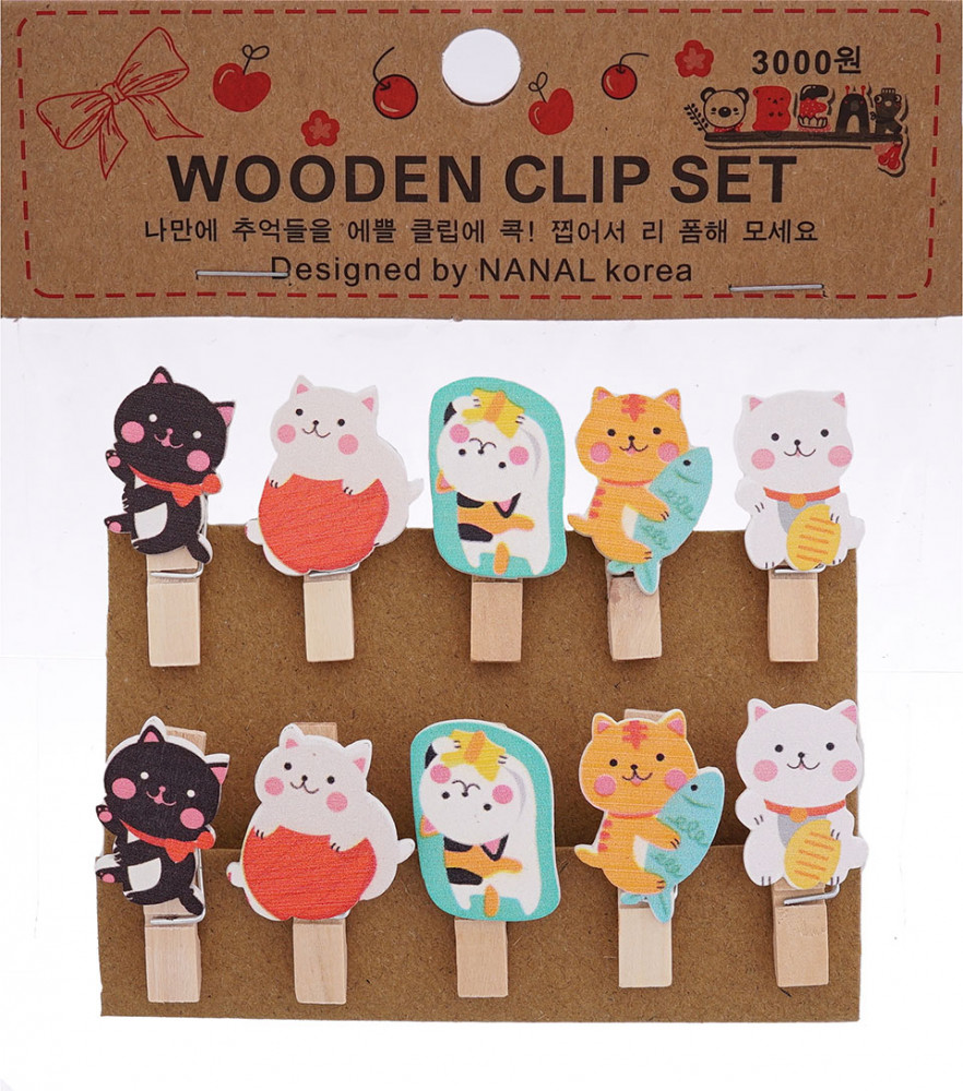 Набор прищепок декоративных «Озорные коты» | Айрис