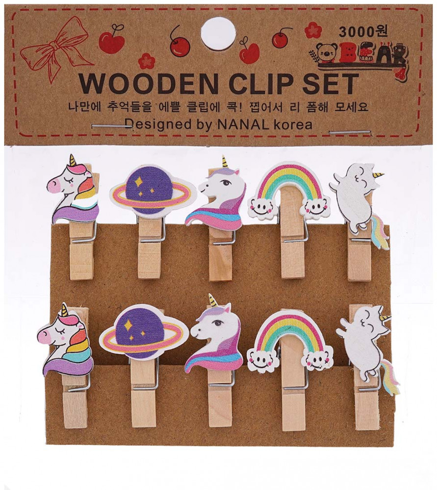 Набор прищепок декоративных «Единороги» | Айрис