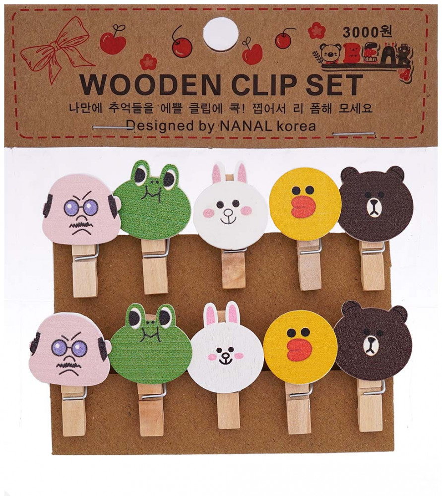 Набор прищепок декоративных «Зверюшки №1» | Айрис