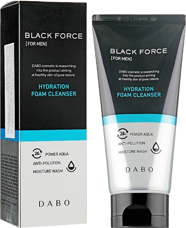 Пенка для умывания мужской «Black Force For Men Hydration Foam Cleanser» | DABO