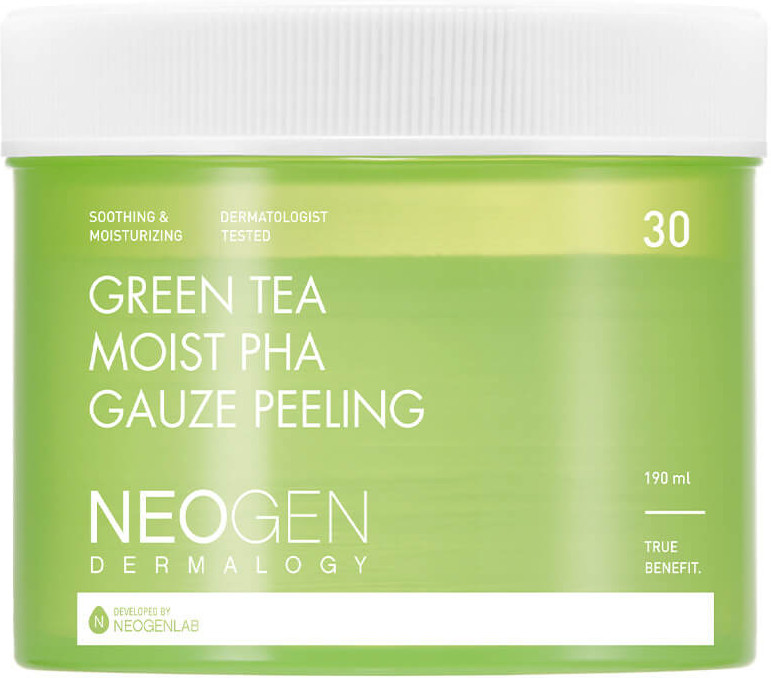 Пилинг-пэды с зеленым чаем «Green Tea Moist PHA Gauze Peeling» | Neogen