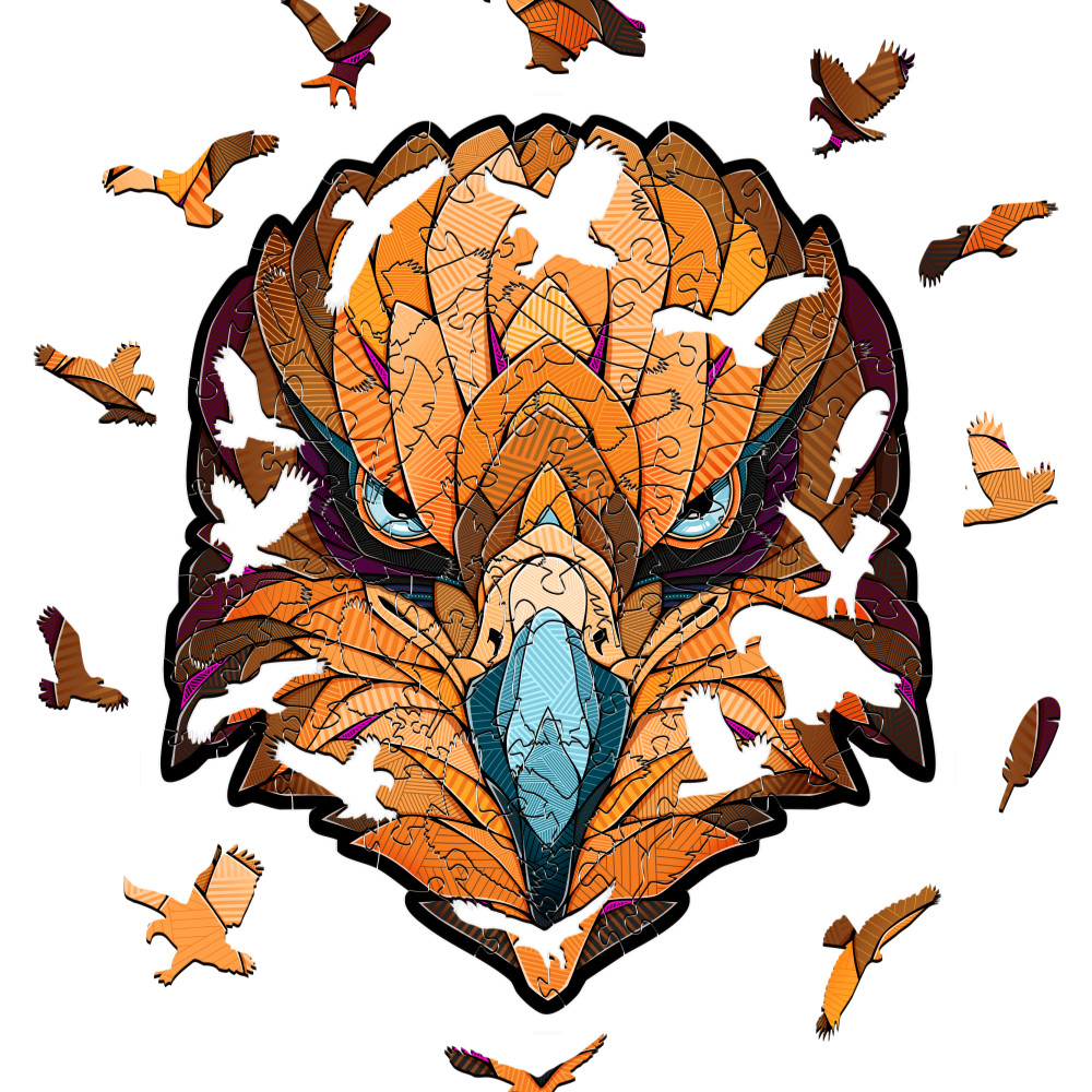 Пазл фигурный «Орел» | EWA Eco-Wood-Аrt