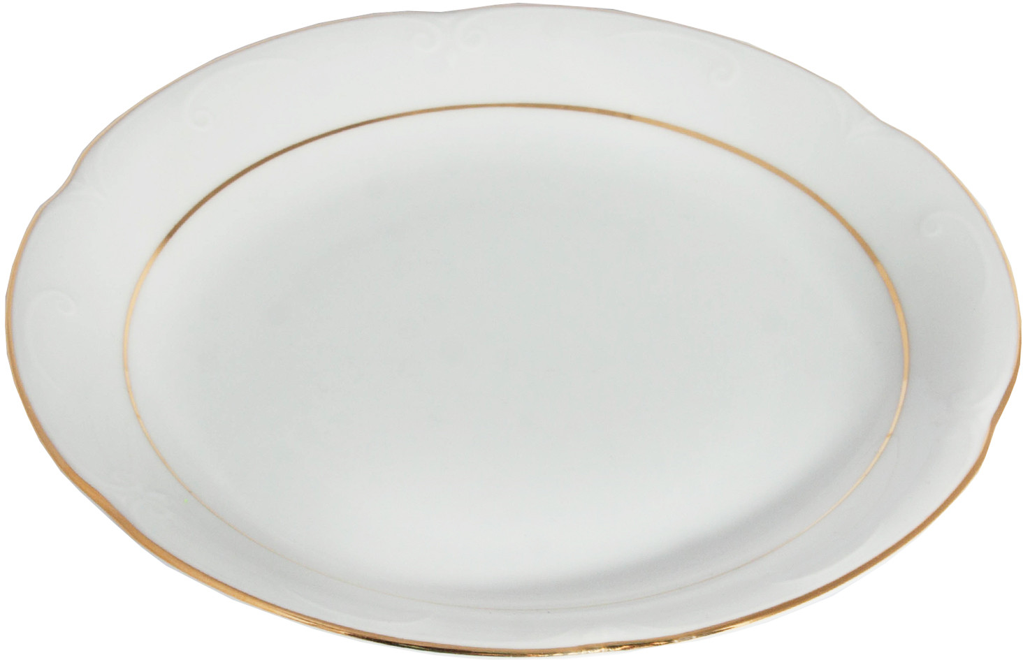 Тарелка десертная «Отводка золото» | Kamelia | Cmielow