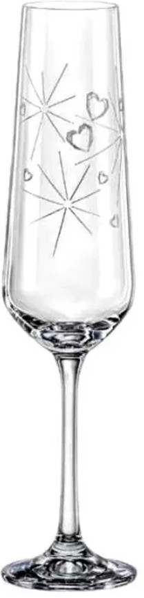 Набор бокалов для вина «Sparkly love» | Сандра | Crystalex