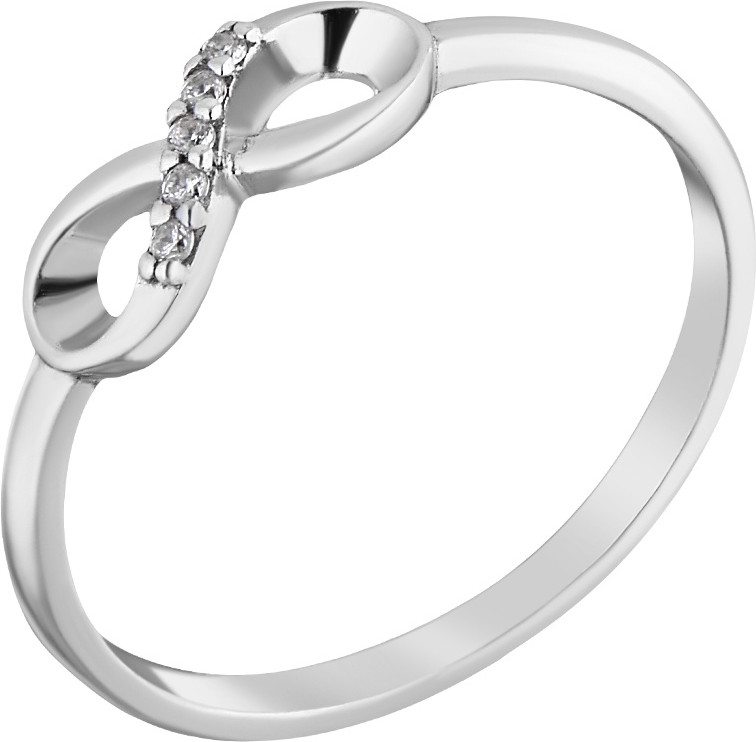 Кольцо из серебра с фианитами | Lucente Silver