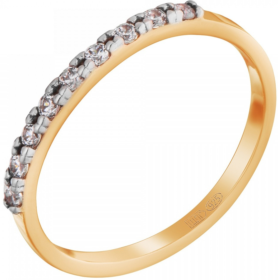 Кольцо из серебра с фианитами | Lucente Silver