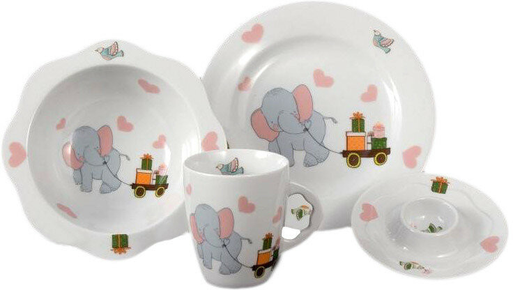 Набор детской посуды «Слоник» | Cmielow