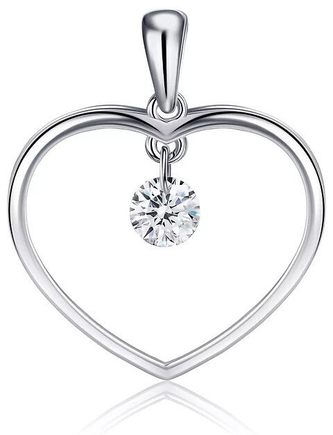 Подвеска из серебра с фианитом | Lucente Silver