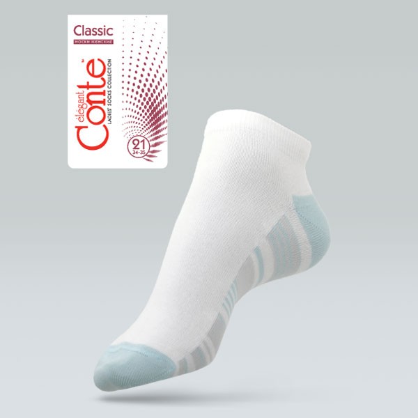 Носки женские хлопковые "Classic" (короткие) | Conte Elegant