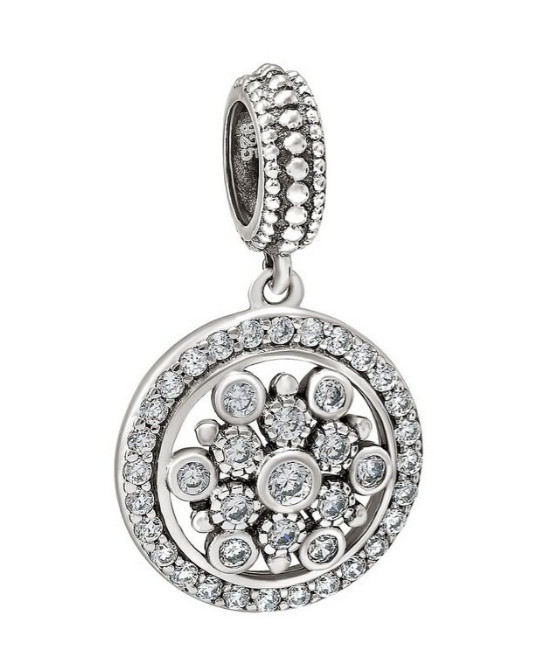 Шарм-подвеска из серебра с фианитами | Lucente Silver
