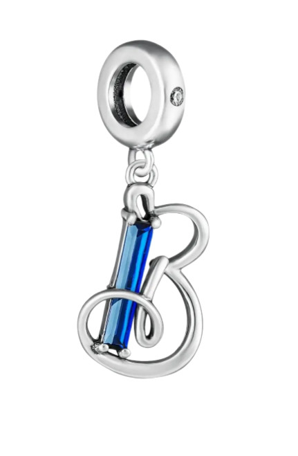 Шарм-подвеска из серебра с циркониями | Lucente Silver