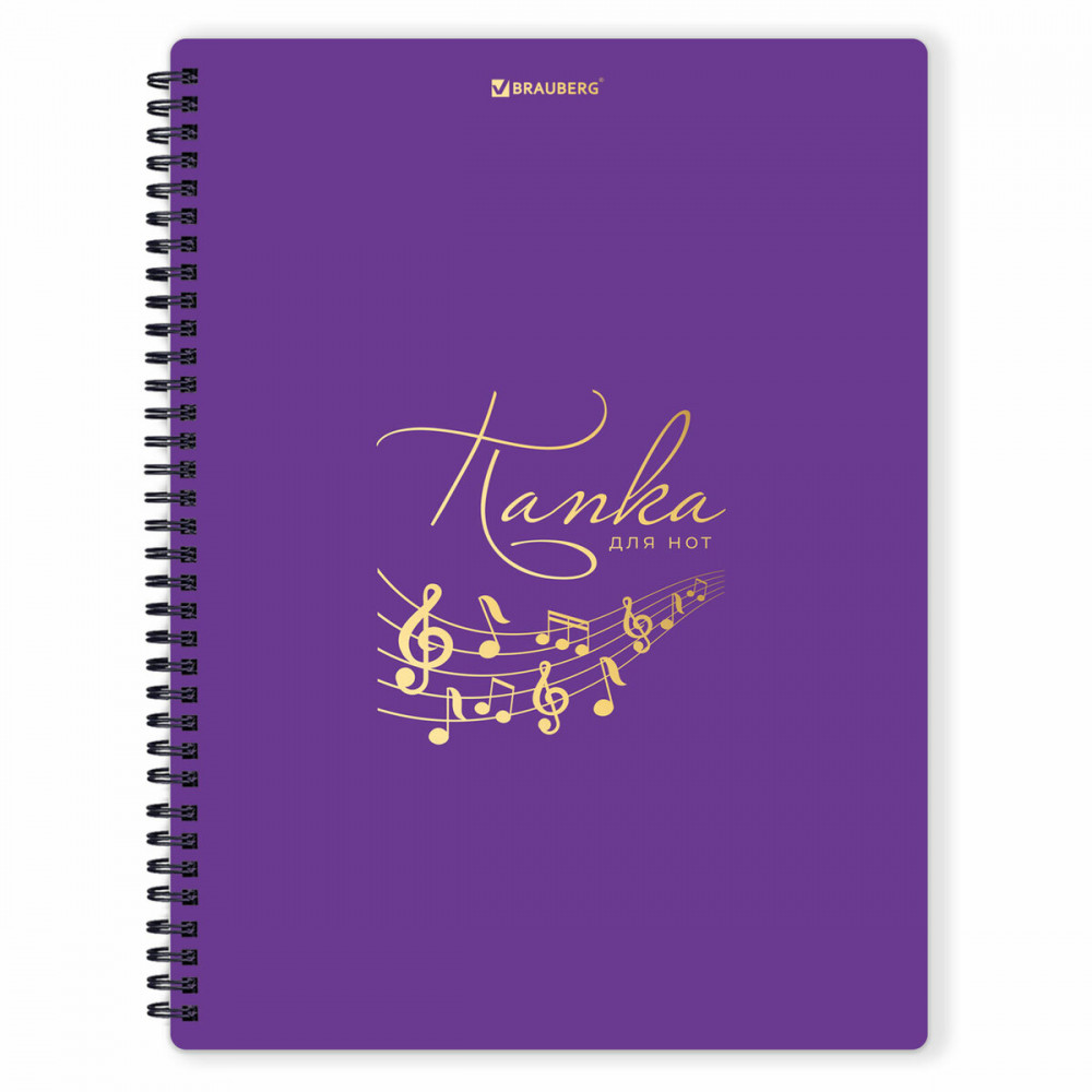 Папка-тетрадь для нот А4 на гребне | Brauberg