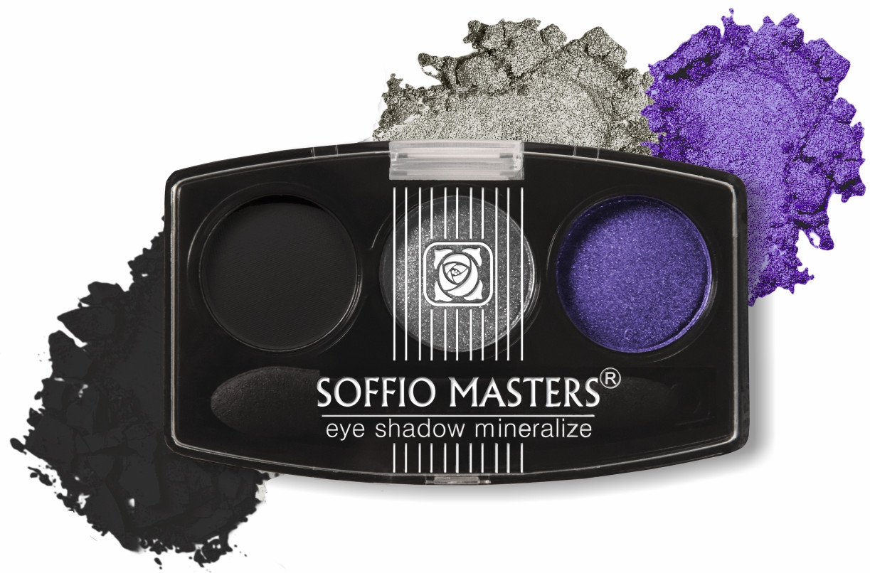 Палетка теней для век «Rich Velvety Finish», оттенок N19 Космические алмазы | Soffio Masters