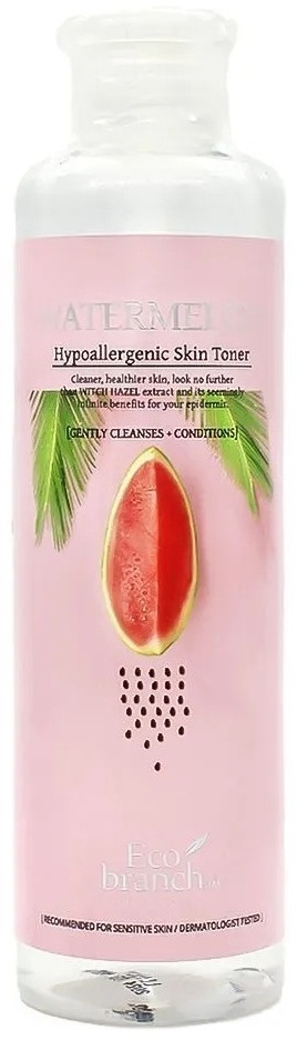 Тоник для лица с экстрактом арбуза «Watermelon Hypoallergenic Skin Toner» | Eco Branch