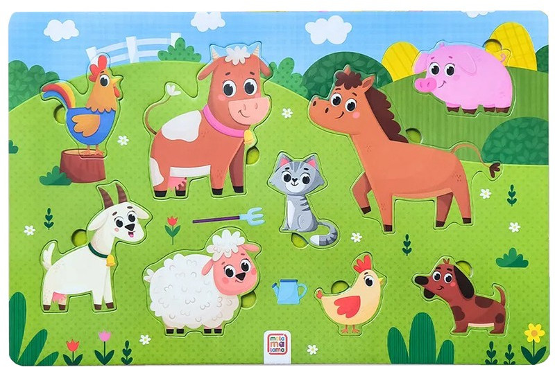 Пазл на подложке «Ферма»