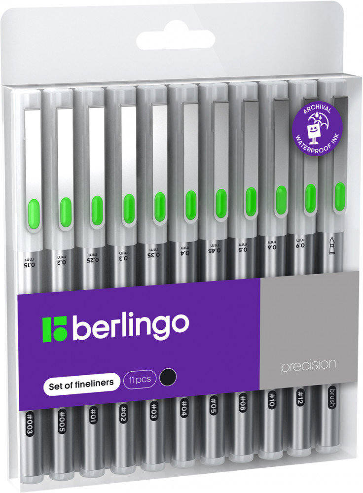 Набор линеров пигментных | Precision | Berlingo