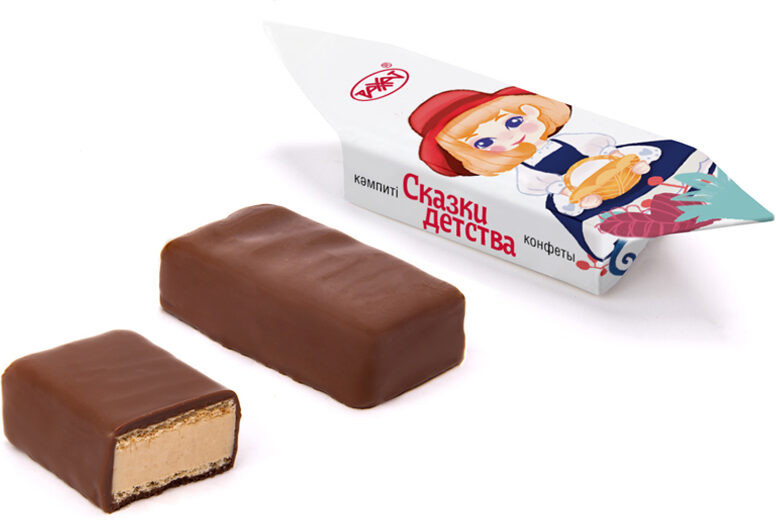Конфеты вафельные в шоколадной глазури «Сказки детства» | Рахат