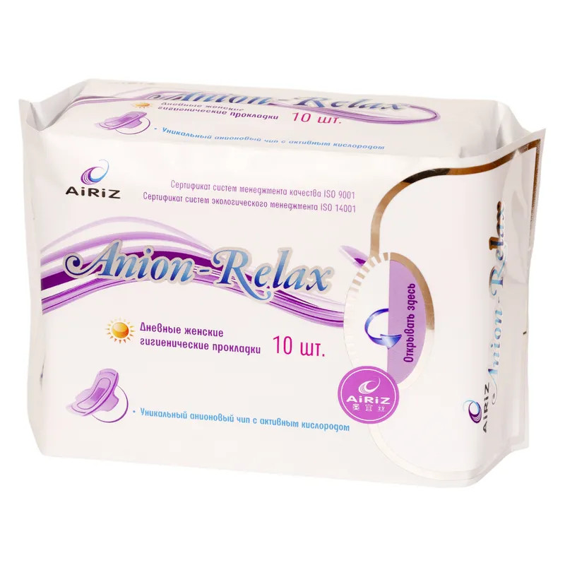 Дневные женские гигиенические прокладки Anion-Relax | Тяньши