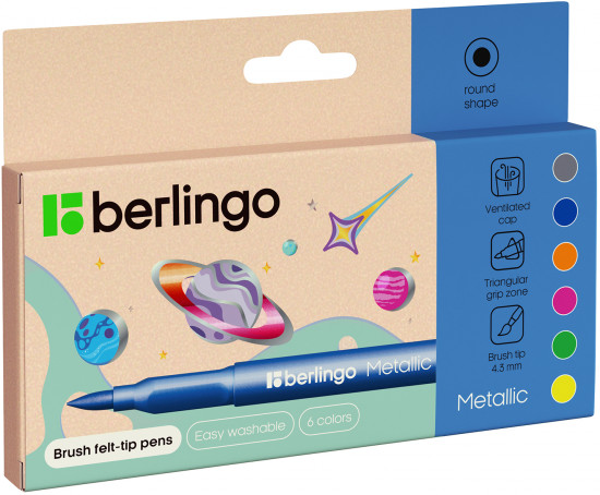 Набор фломастеров «Metallic»