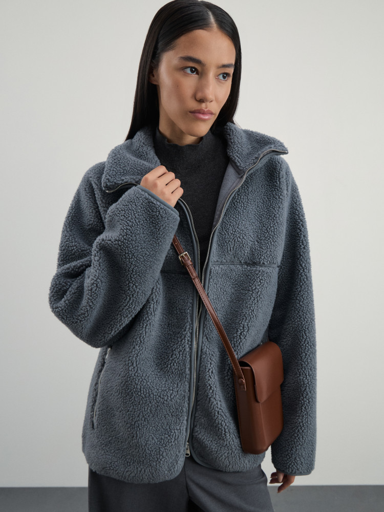 Куртка женская из искусственного меха | ZARINA