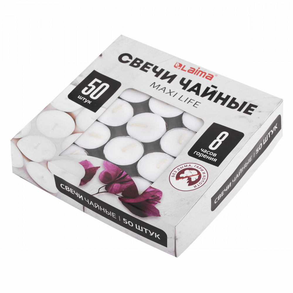 Набор свечей чайных «Maxi Life» | Laima