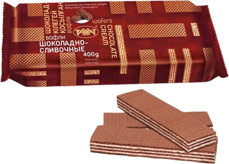 Вафли со вкусом шоколадно-сливочным | Рахат