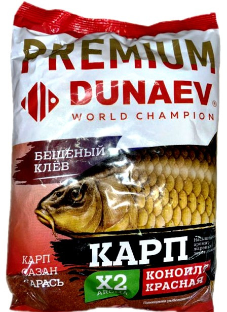 Прикормка «Карп-Сазан. Конопля Красная» | Dunaev