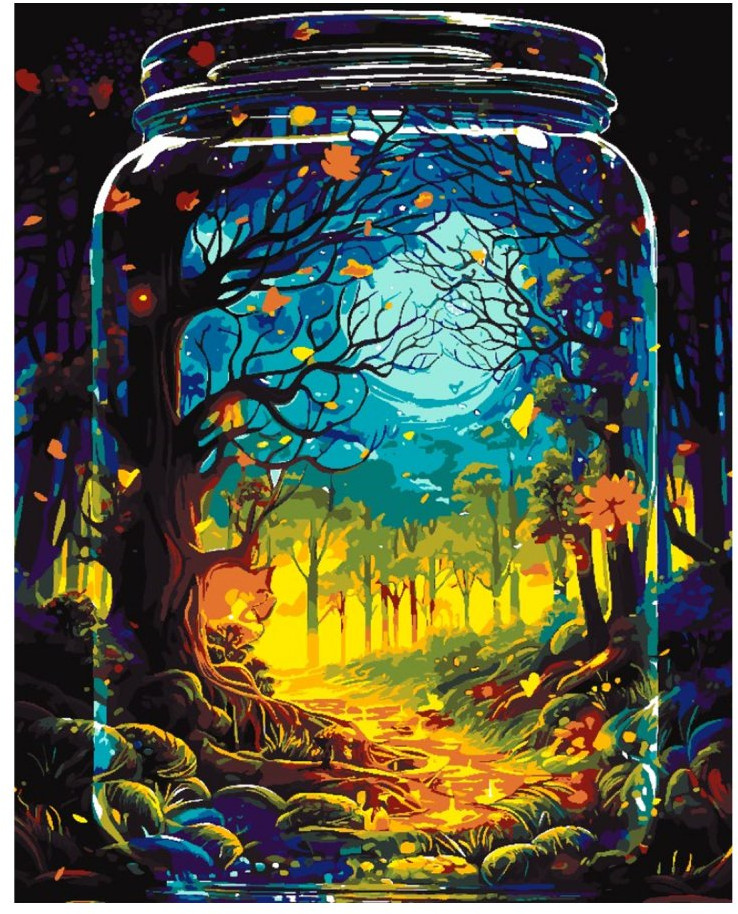 Картина по номерам «Сказочный лес» | Lori