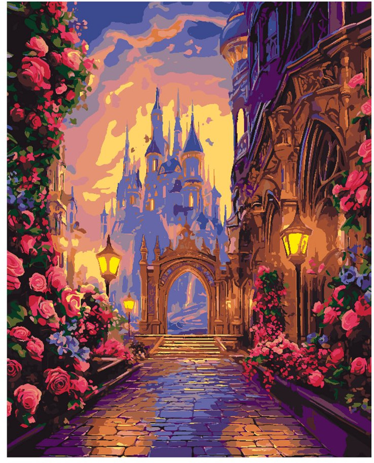 Картина по номерам «Волшебный замок» | Lori