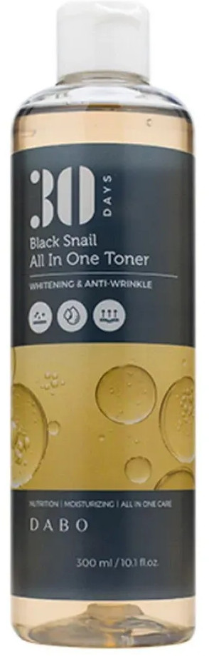 Тонер для лица восстанавливающий «30 Days Black Snail All In One Toner» | 30 Days | DABO