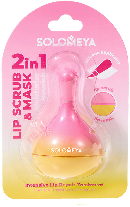 Скраб и маска для губ «Scrub And Lip Mask» | Solomeya