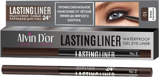 Карандаш для глаз водостойкий «Lastingliner», тон коричневый 03