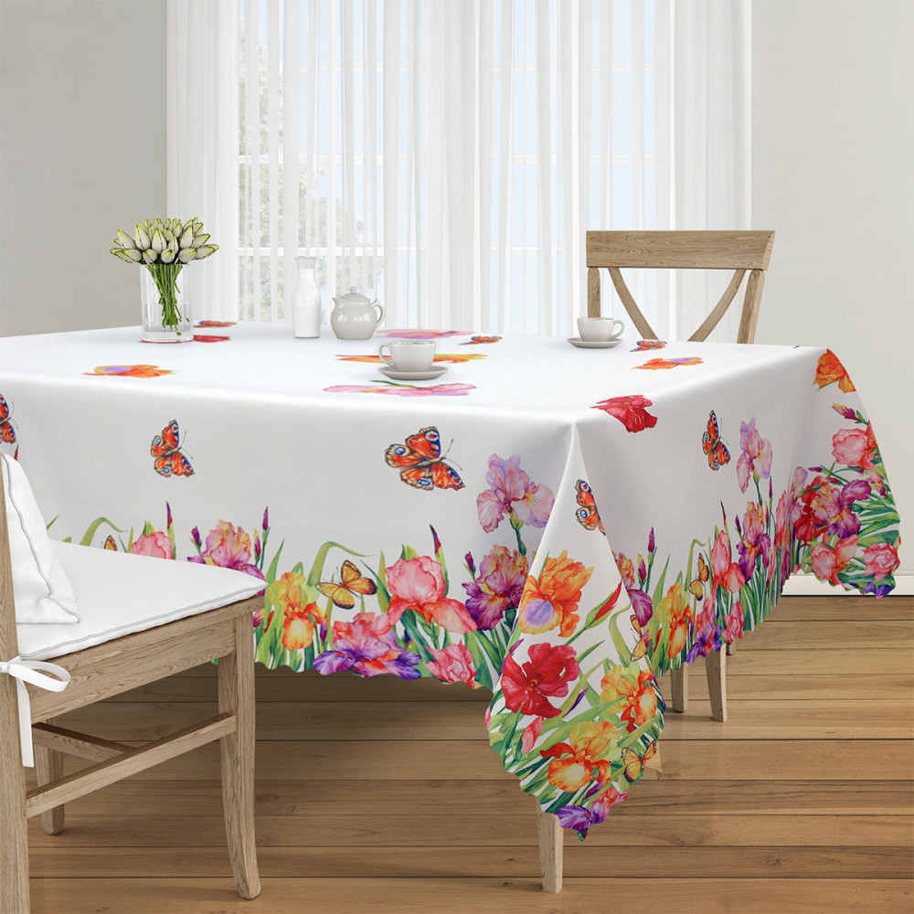 Скатерть прямоугольная «Ирисы» | BRAVO